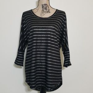 New Joie Ashlee Linen Striped Dolman Top XS
